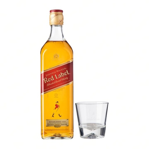 [0300-DG-JW-760010] Johnnie Walker Red 6/0.75 L With Glass