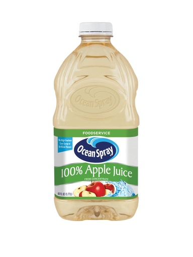 [1200-MS-CM-32797] Ocean Spray 100% Apple Juice 8/60 OZ